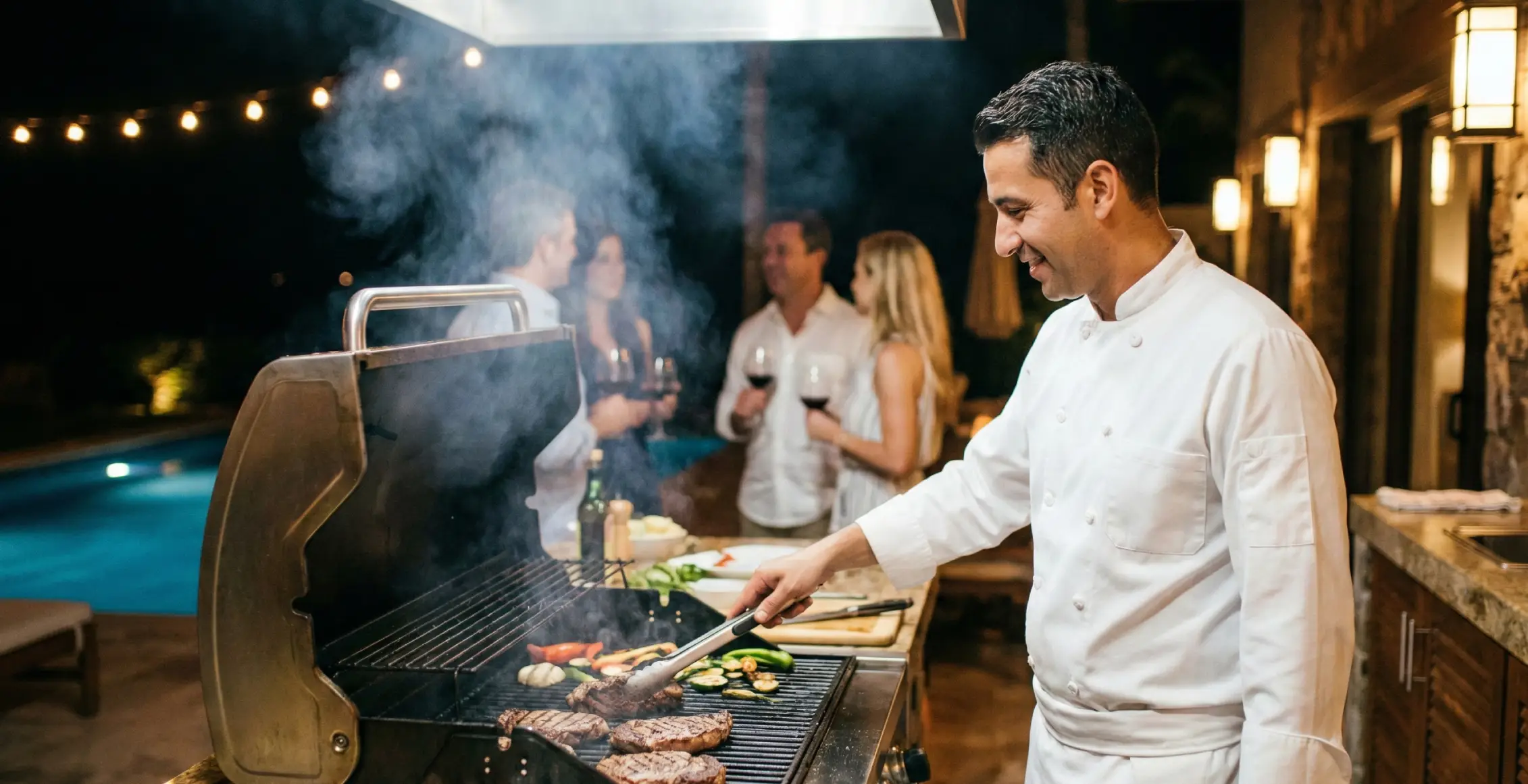 Private Thai chef preparing authentic cuisine